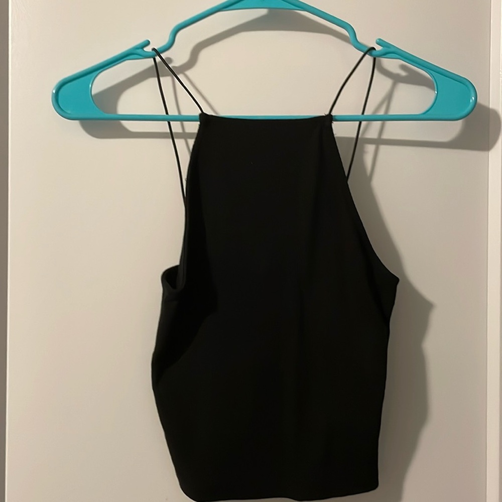 Zara rib knit crop top